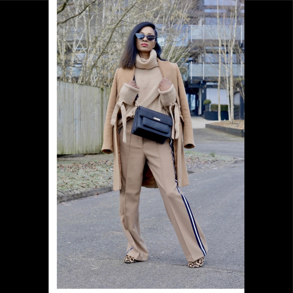 Zara striped trousers